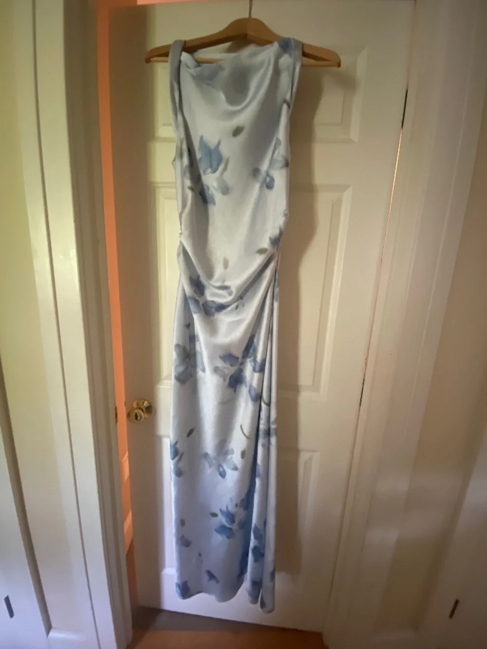 VINCE. Petal Blur Twist Shoulder Dress